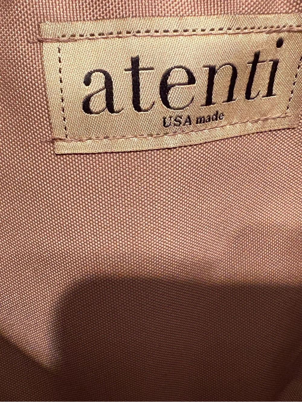 Atenti Tapestry & leather crossbody bag purse